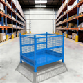Metal Storage Cages with Wheels Trolley Steel Roll Box Container Cart 